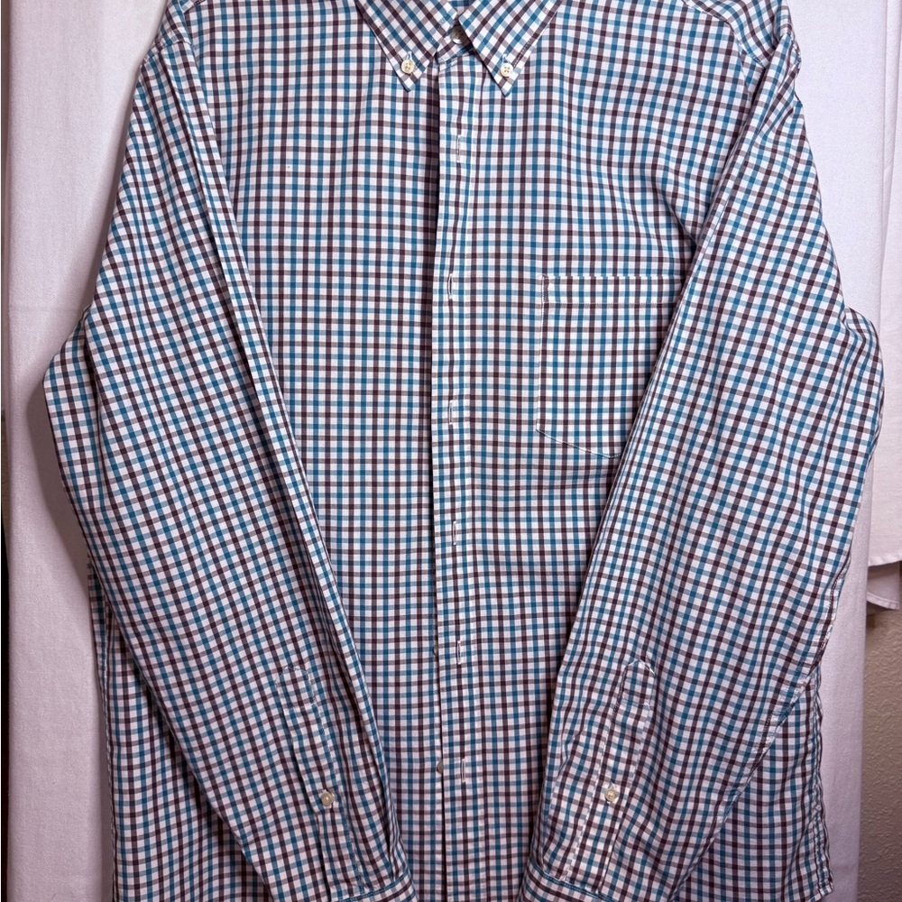 J. Crew Multicolor Checkered Button Down Shirt - image 1